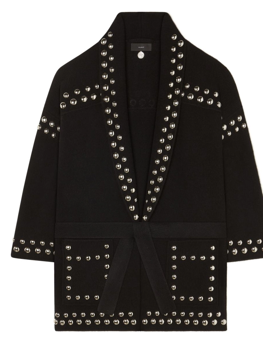 Cheap Alanui cardigan stud-embellished Women virgin-wool 0701